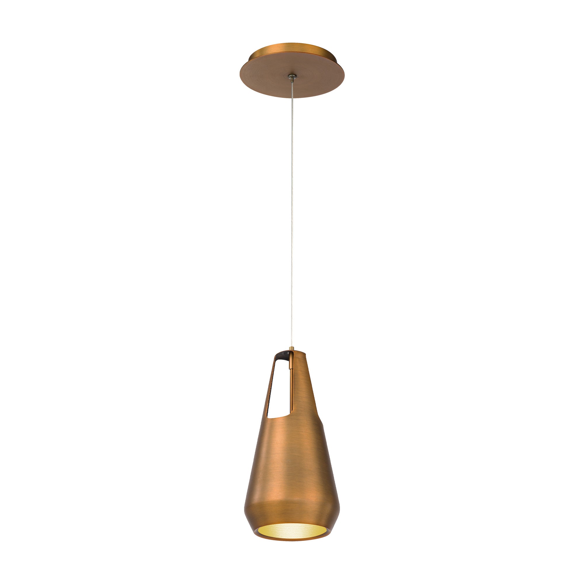 INGOT Pendant Gold INTEGRATED LED - PD-66110-AB | MODERN FORMS