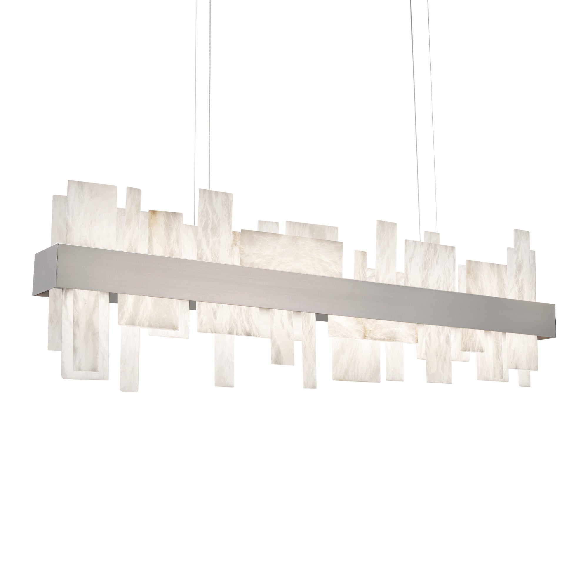 ACROPOLIS Suspension lineaire Nickel DEL INTÉGRÉ - PD-68146-BN | MODERN-FORMS