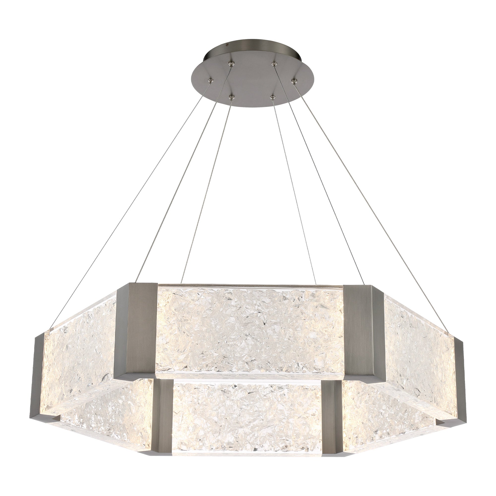 FOREVER Chandelier Nickel INTEGRATED LED PD-76034-AN MODERN FORMS