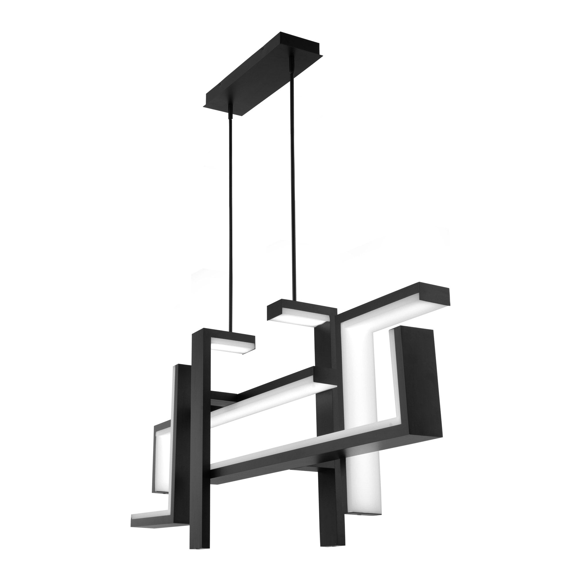 JACKAL Chandelier Black INTEGRATED LED - PD-80056-BK | MODERN FORMS