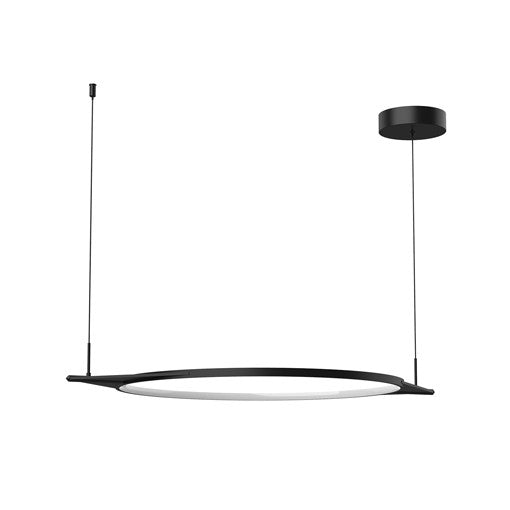 SERIF Suspension Noir DEL INTÉGRÉ - PD84436-BK | KUZCO