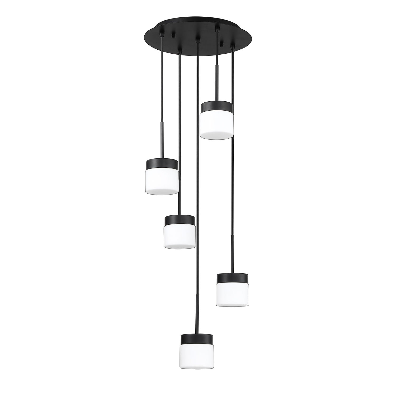 Pendant Black - PF150-5LPA-BLK | KENDAL