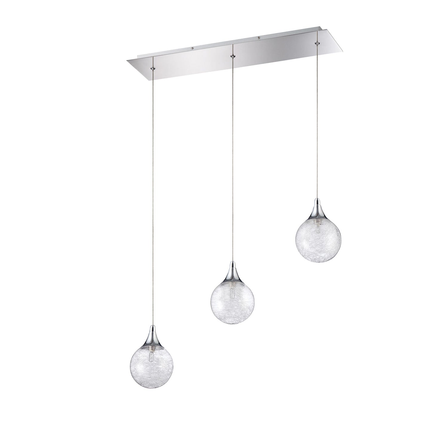 FYBRA Pendant Chrome INTEGRATED LED - PF41-3LBR-CH | KENDAL
