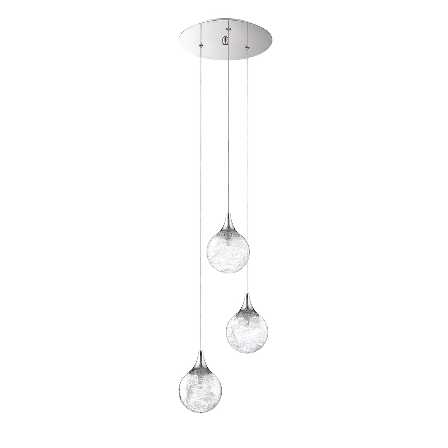 FYBRA Pendant Chrome INTEGRATED LED - PF41-3LPA-CH | KENDAL