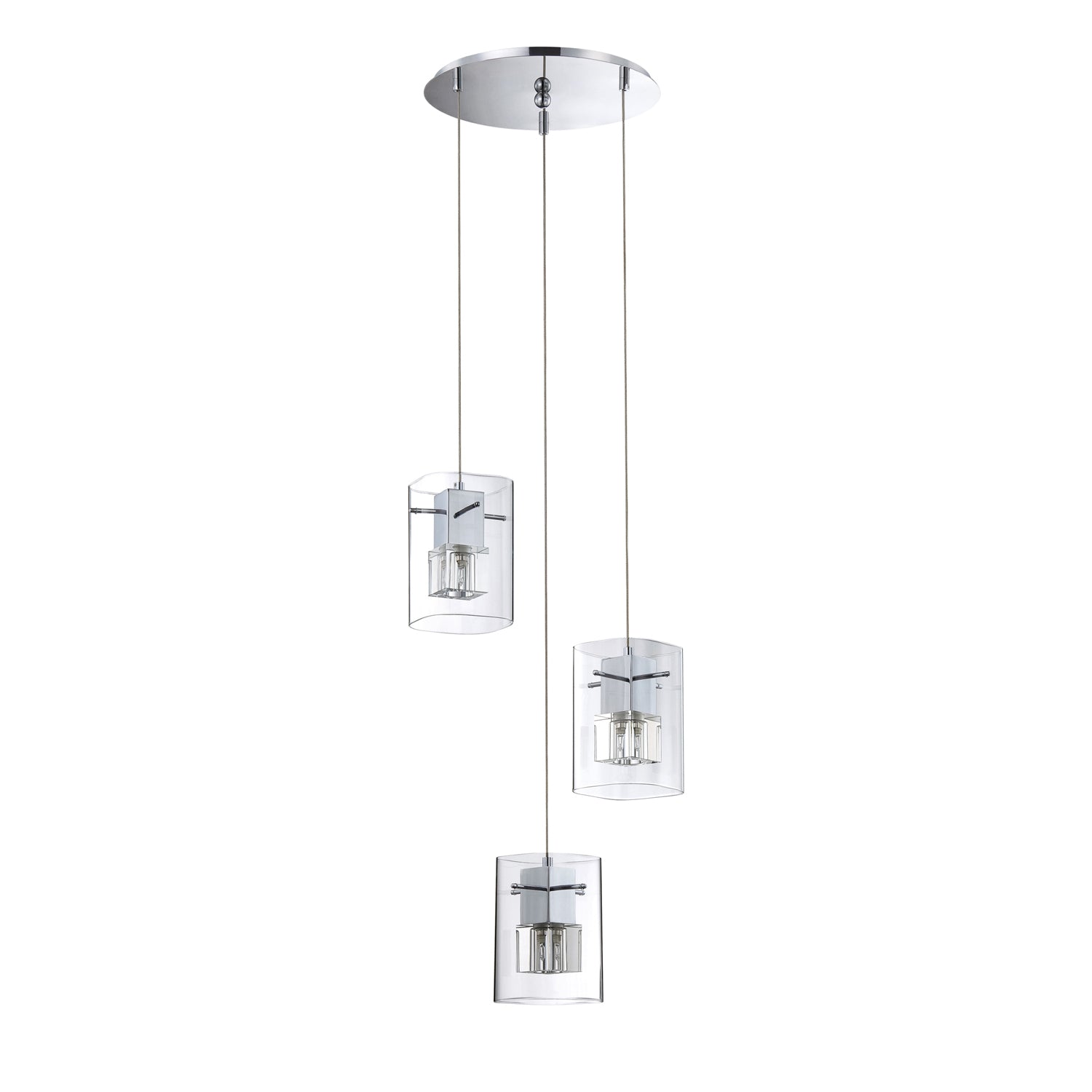 METRO Pendant Chrome - PF44-3LPA-CH | KENDAL