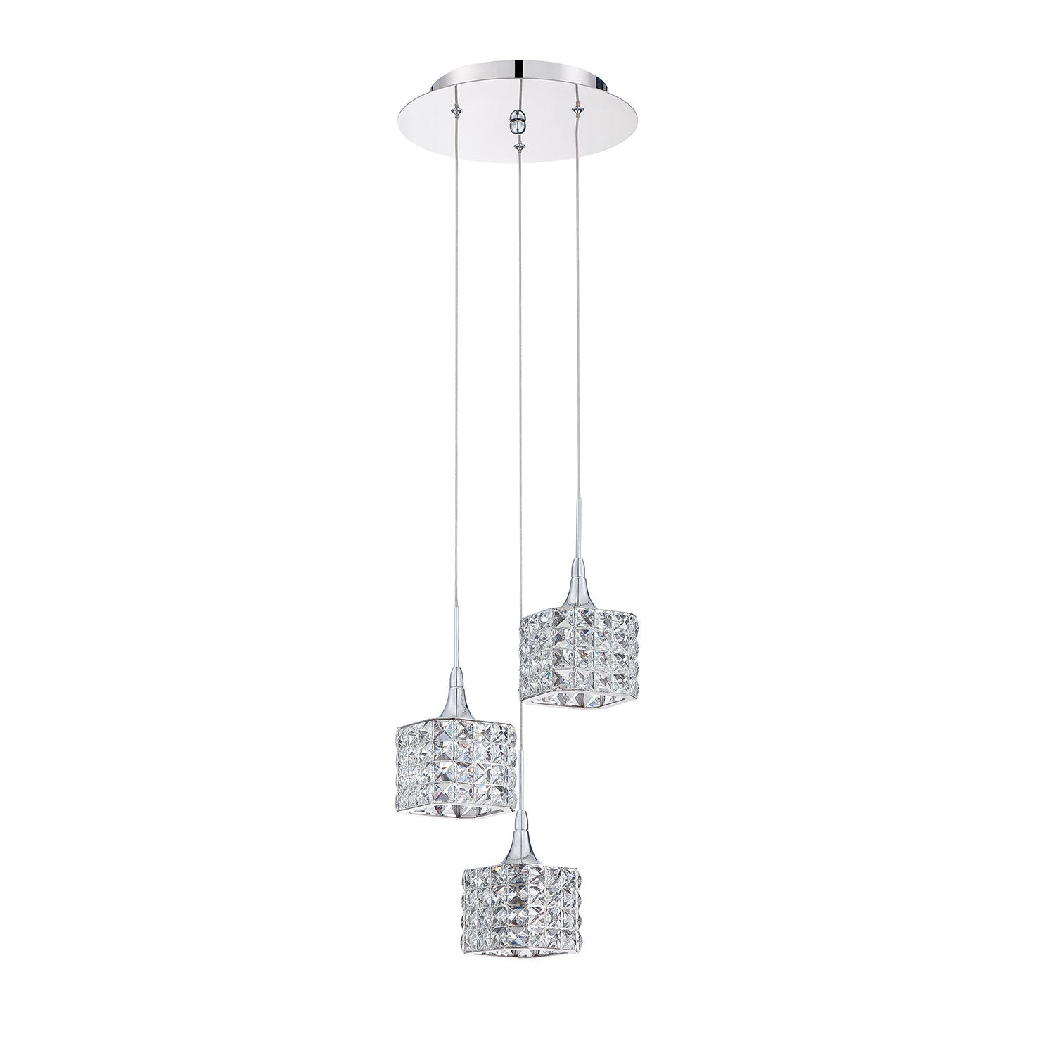 SHIMERA Suspension Chrome, Cristal DEL INTÉGRÉ - PF62-3LPA-CH | KENDAL
