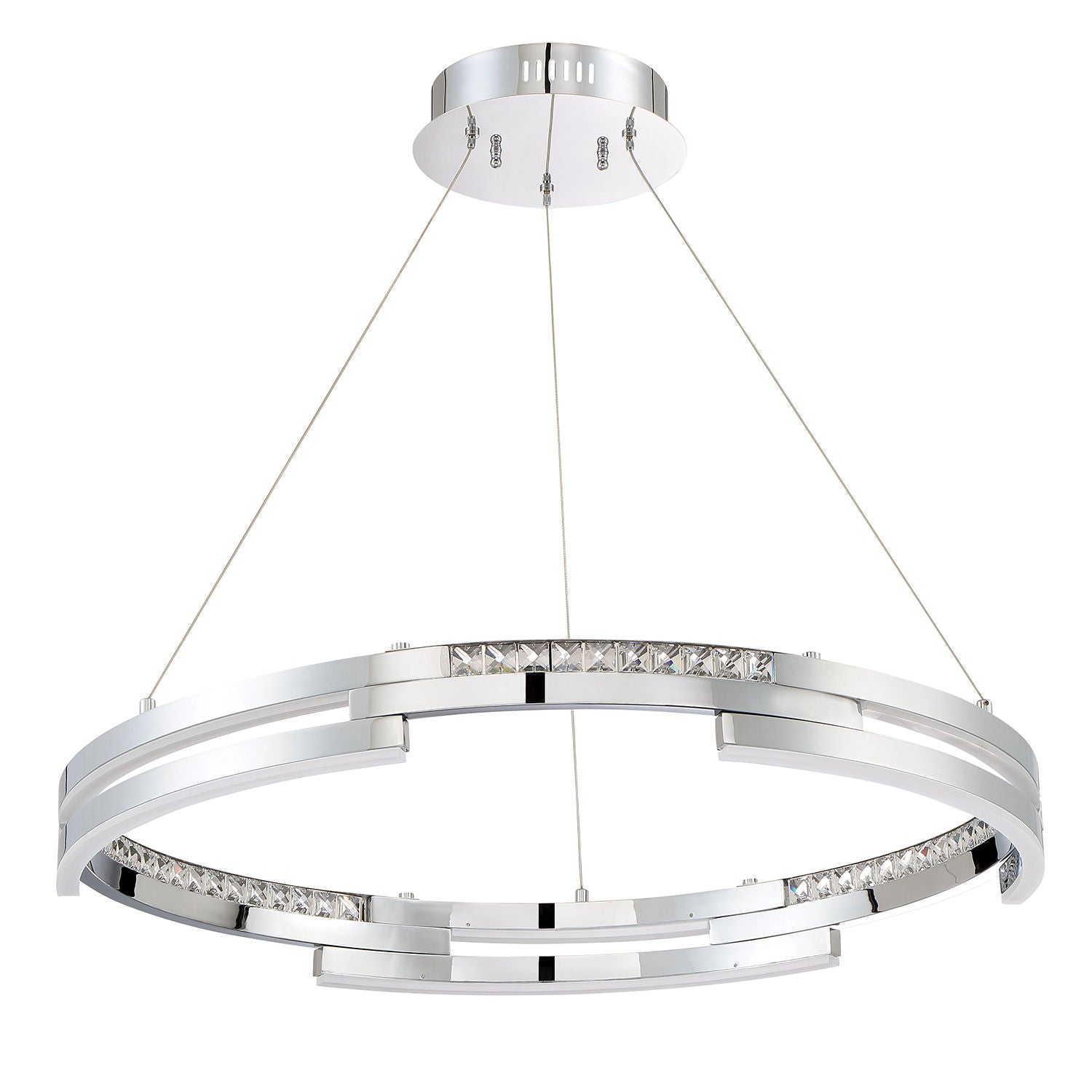 SATERN Suspension Chrome DEL INTÉGRÉ - PF8730-CH | KENDAL