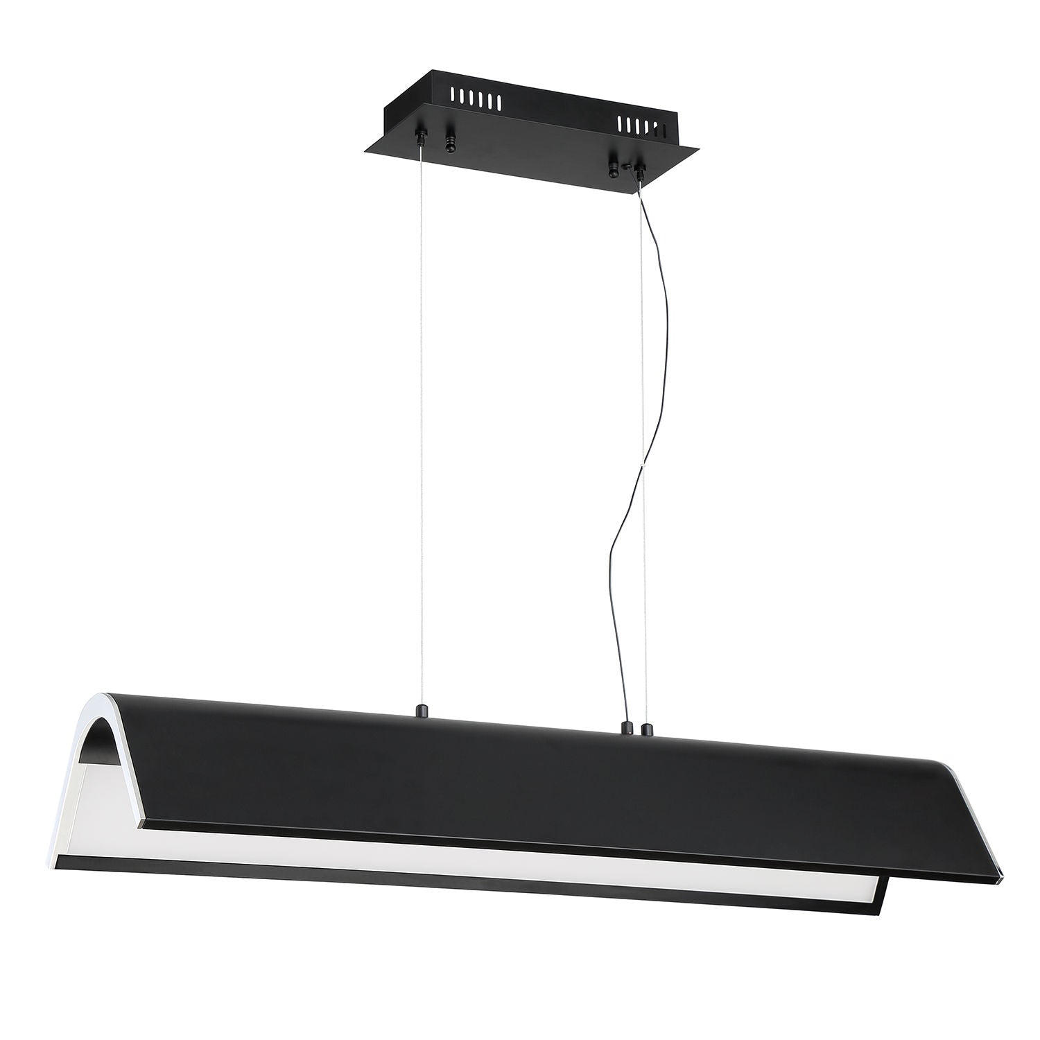 ULTIMOR Pendant Chrome, Black INTEGRATED LED - PF9636-BLK/CH | KENDAL