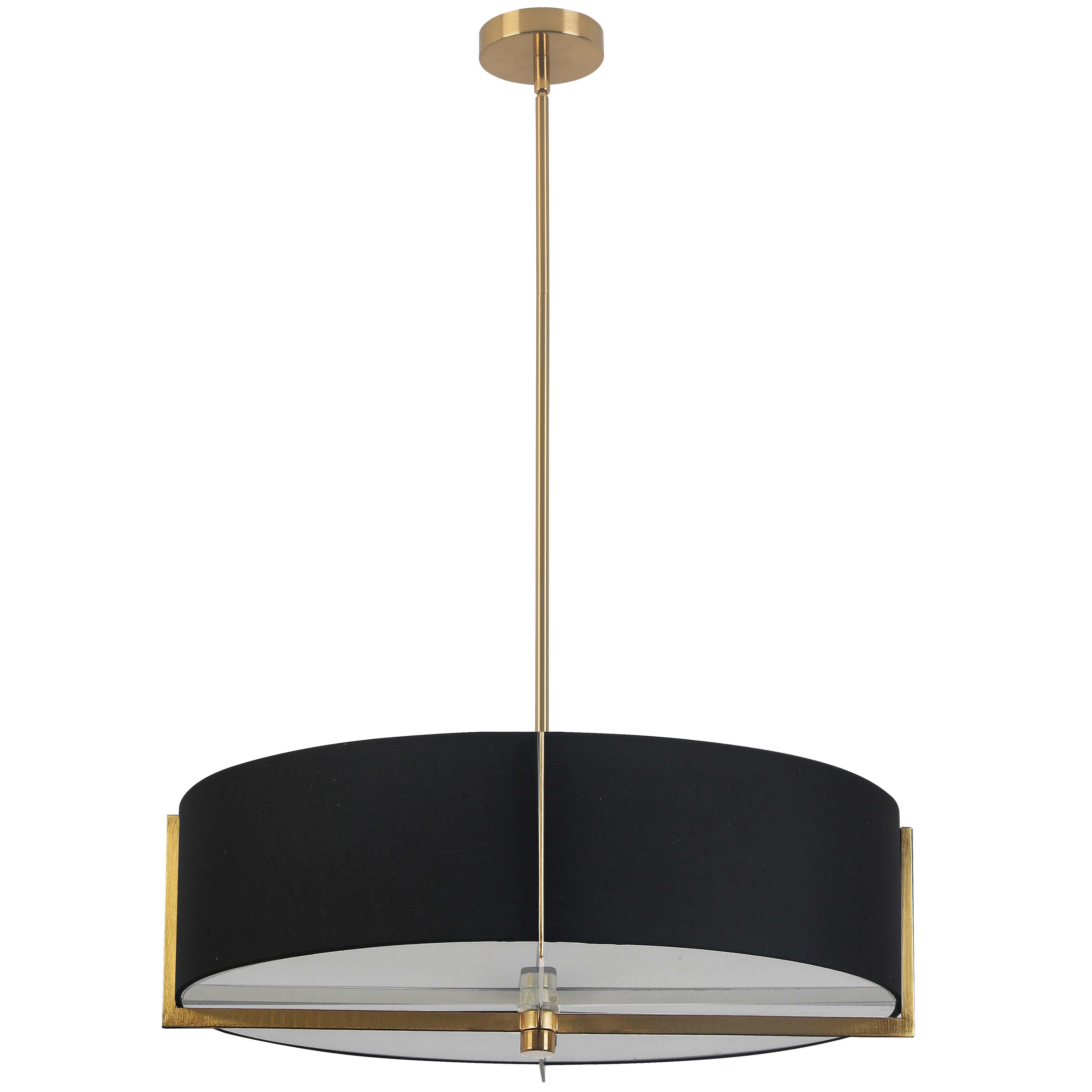 PRESTON Pendant Gold, Black - PST-264LP-AGB-BK | DAINOLITE