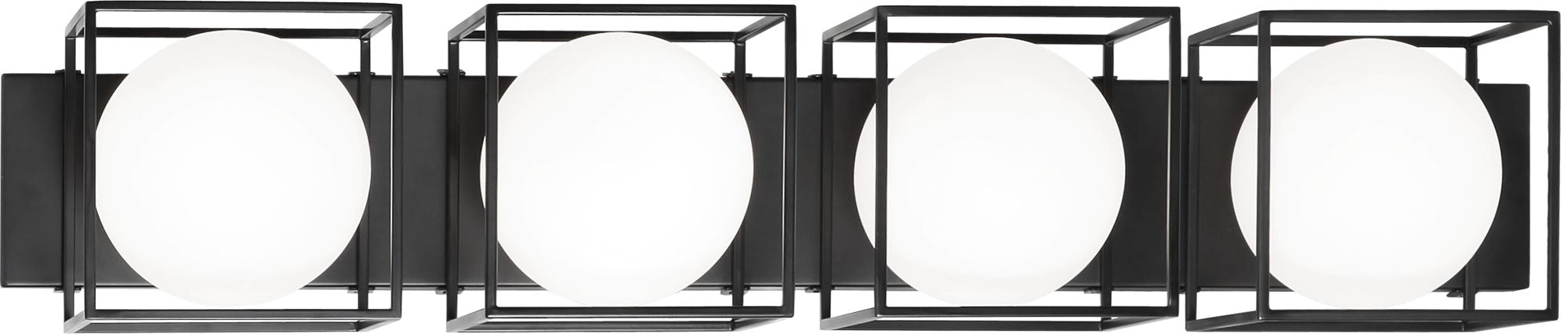 SQUIRCLE Wall sconce Black - S03804BK | TEO