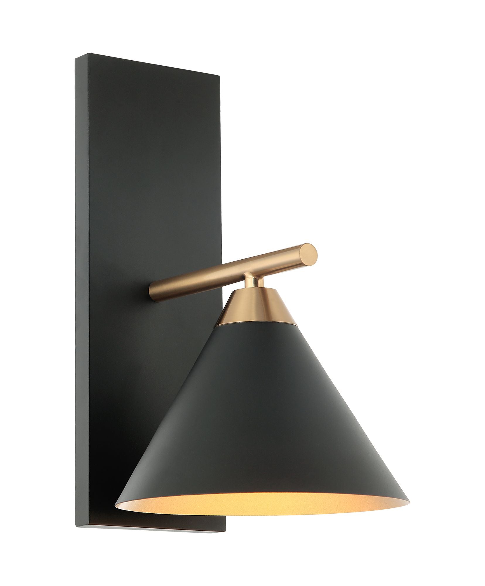 BLISS Wall sconce Gold, Black - S10601MB | TEO