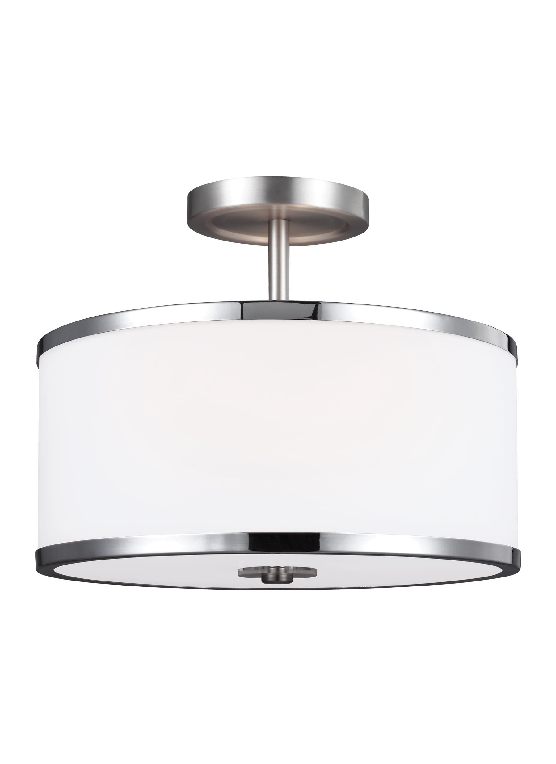 Prospect Park SemiPlafonnier Nickel, Chrome - SF335SN/CH | GENERATION LIGHTING