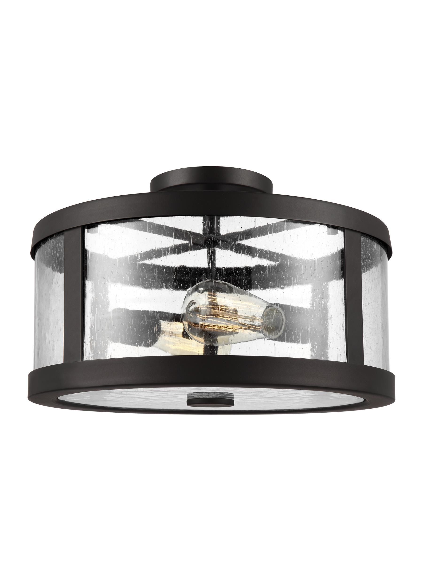 Harrow Semi Flush mount Bronze - SF341ORB | FEISS