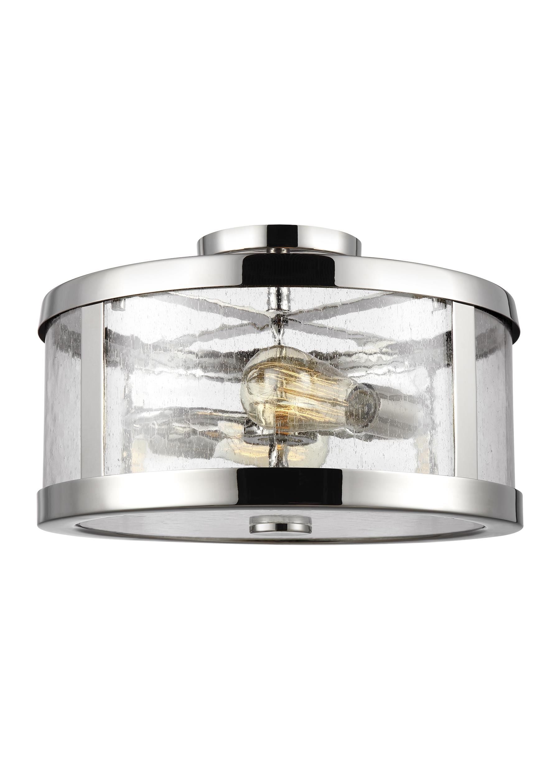 Harrow Semi Flush mount Stainless steel - SF341PN | FEISS