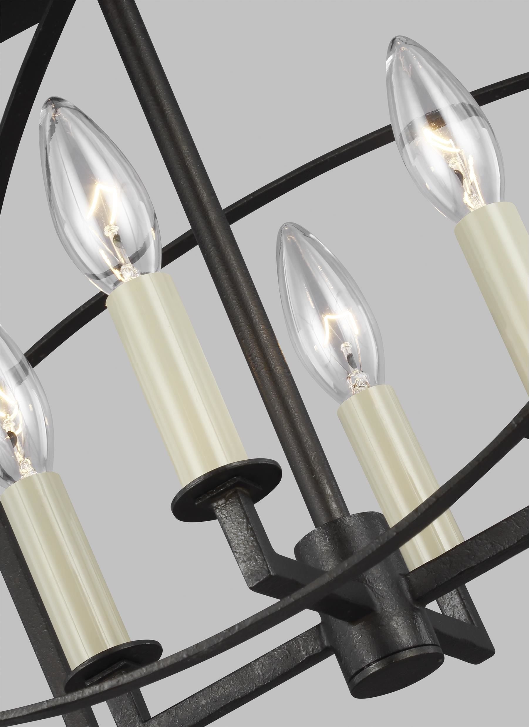 Thayer SemiPlafonnier Noir - SF350SMS | GENERATION LIGHTING