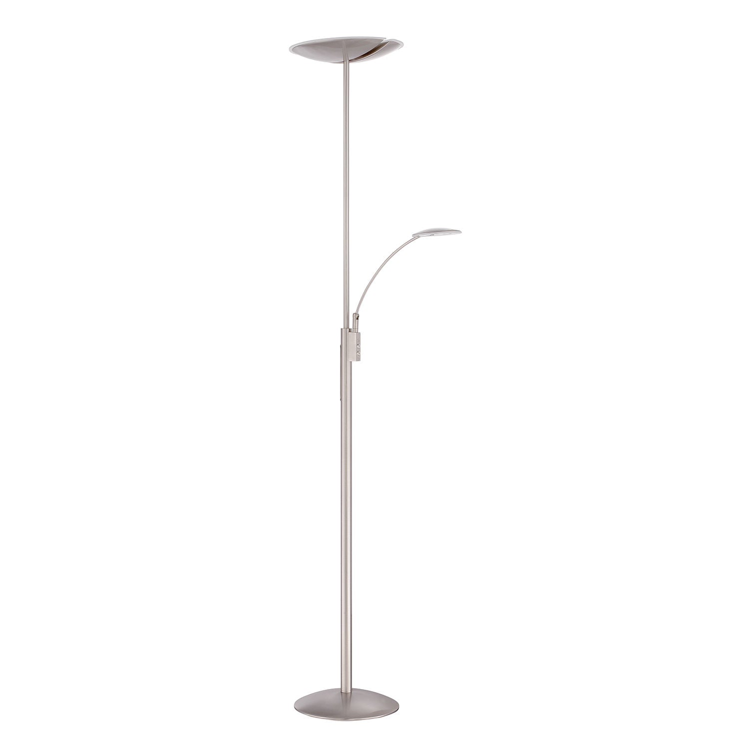 SPLITZ Lampe sur pied Nickel DEL INTÉGRÉ - TC4090-SN | KENDAL