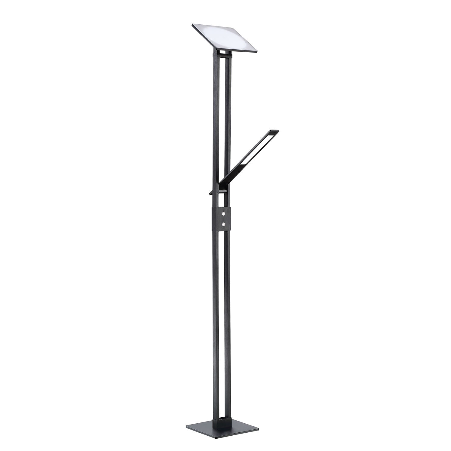 VARR Lampe sur pied Noir DEL INTÉGRÉ - TC5001-BLK | KENDAL