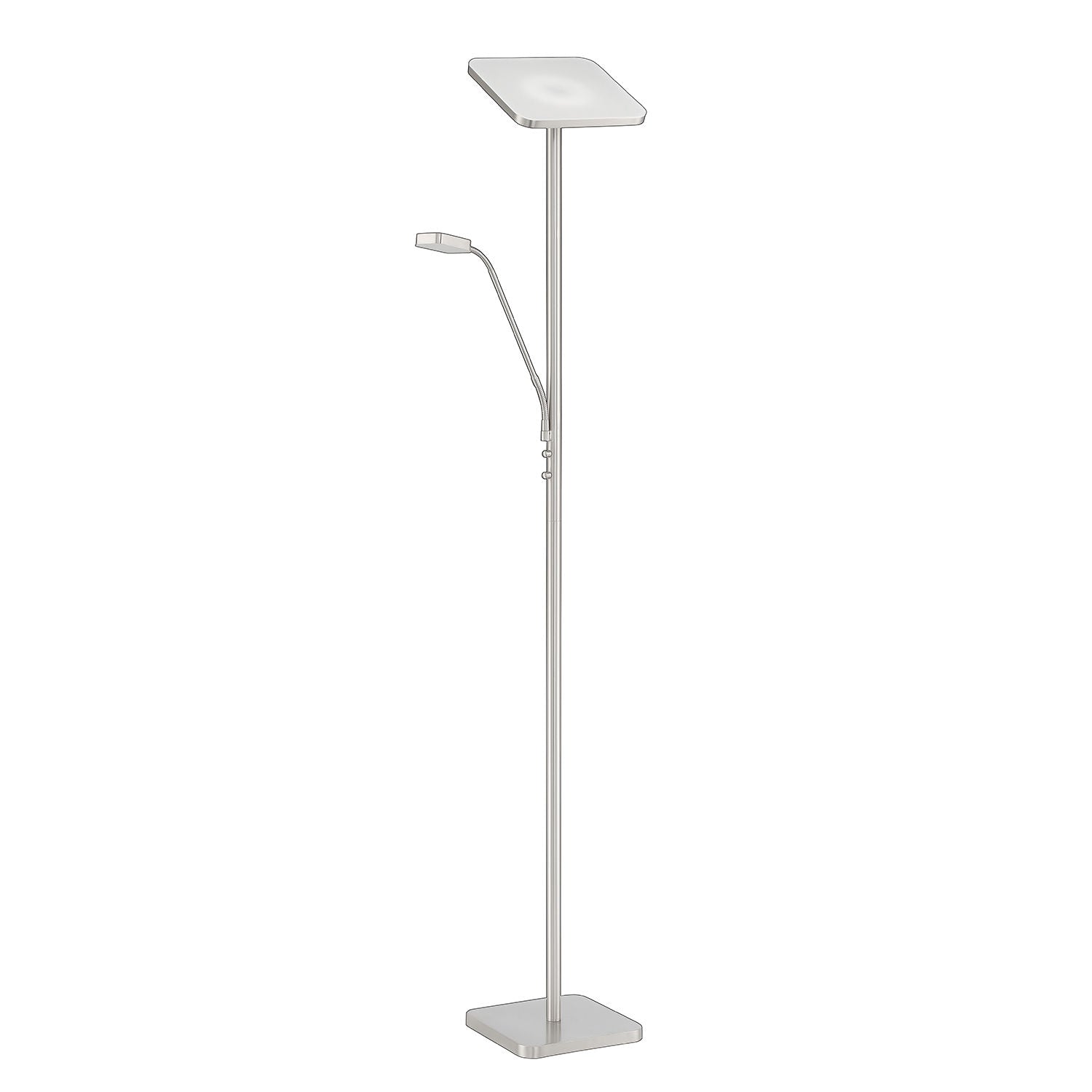 Lampe sur pied Nickel DEL INTÉGRÉ - TC5012-SN | KENDAL
