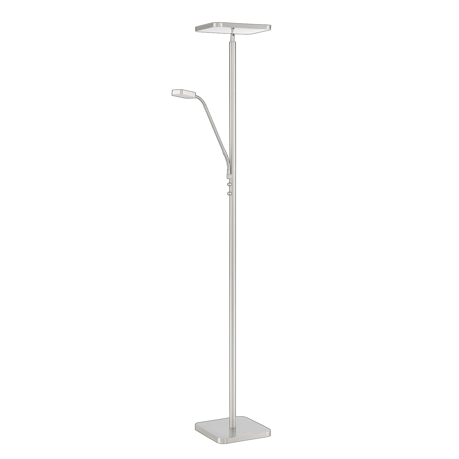 Lampe sur pied Nickel DEL INTÉGRÉ - TC5012-SN | KENDAL