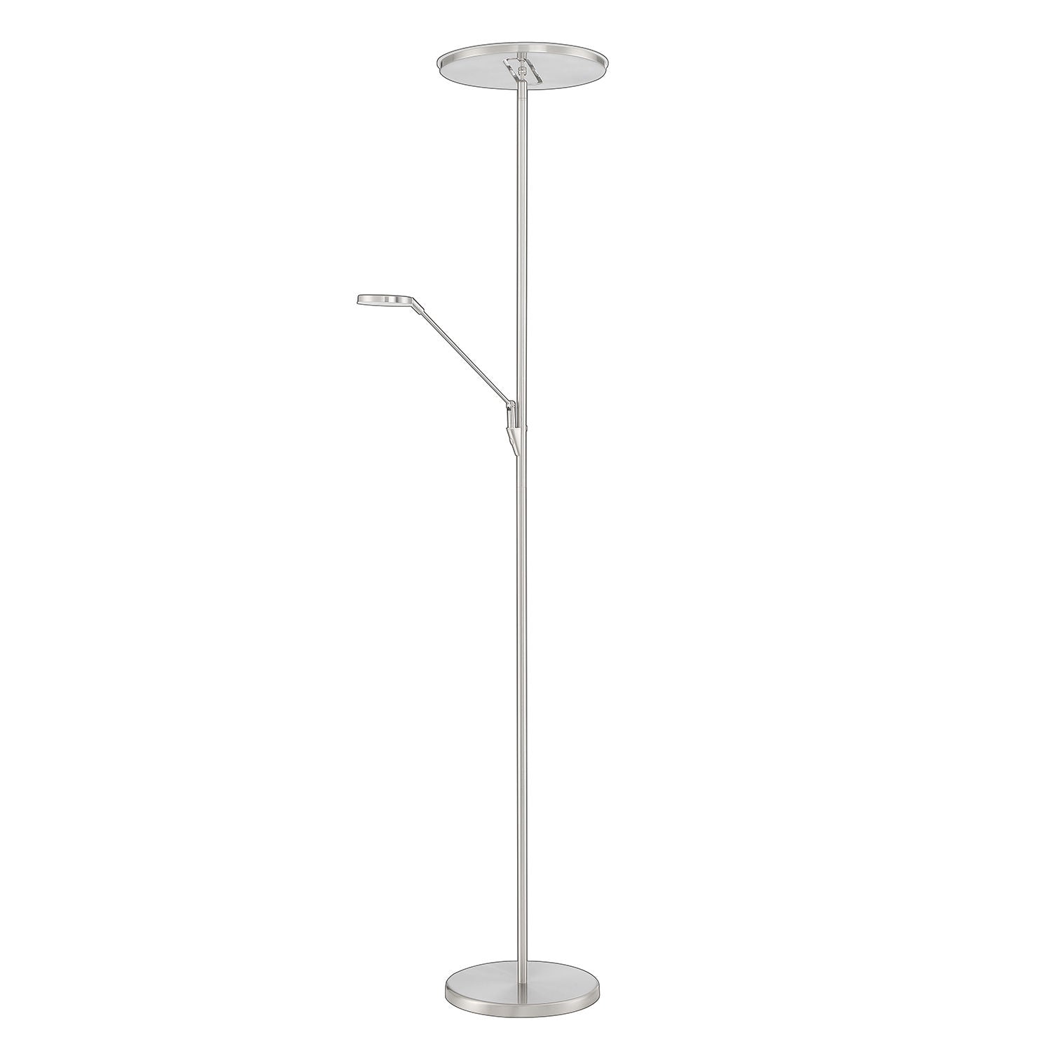 Lampe sur pied Nickel DEL INTÉGRÉ - TC5013-SN | KENDAL