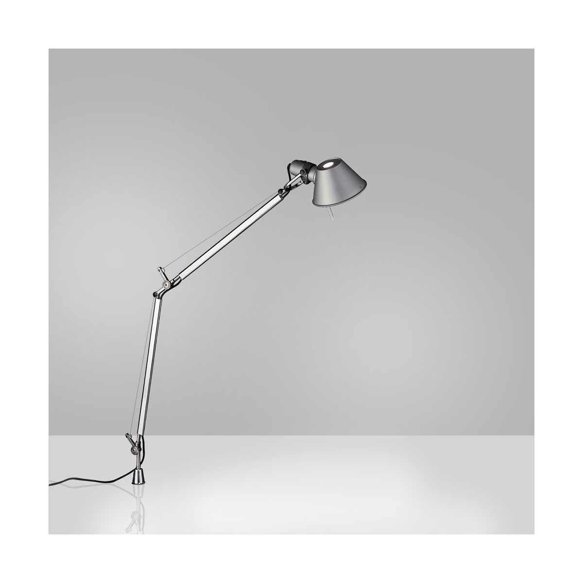 TOLOMEO Lampe sur table Nickel DEL INTÉGRÉ - TOL0082 | ARTEMIDE