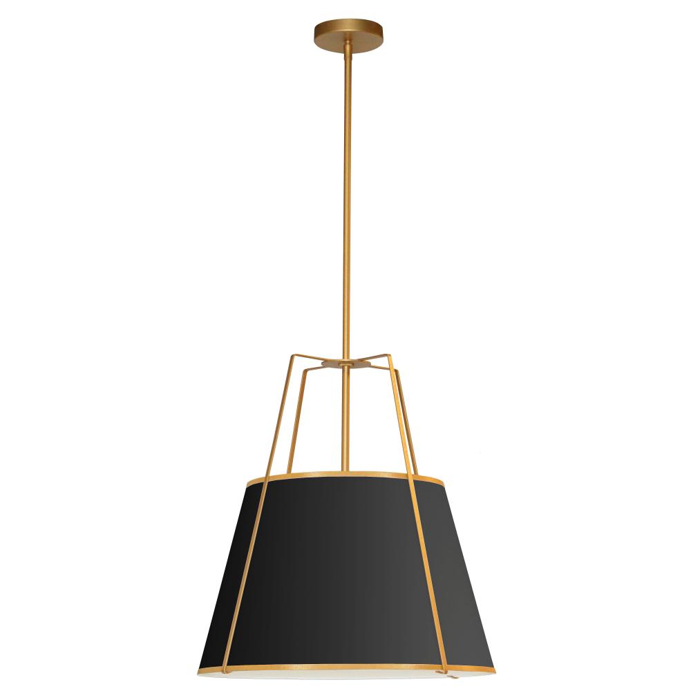 TRAPEZOID Pendant Gold, Black - TRA-1P-GLD-BK | DAINOLITE