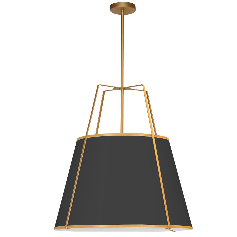 TRAPEZOID Pendant Gold, Black - TRA-3P-GLD-BK | DAINOLITE