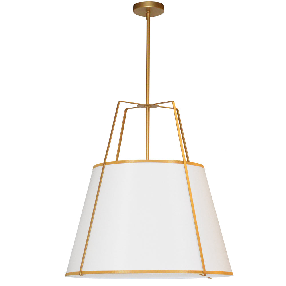 TRAPEZOID Pendant Gold, White - TRA-3P-GLD-WH | DAINOLITE