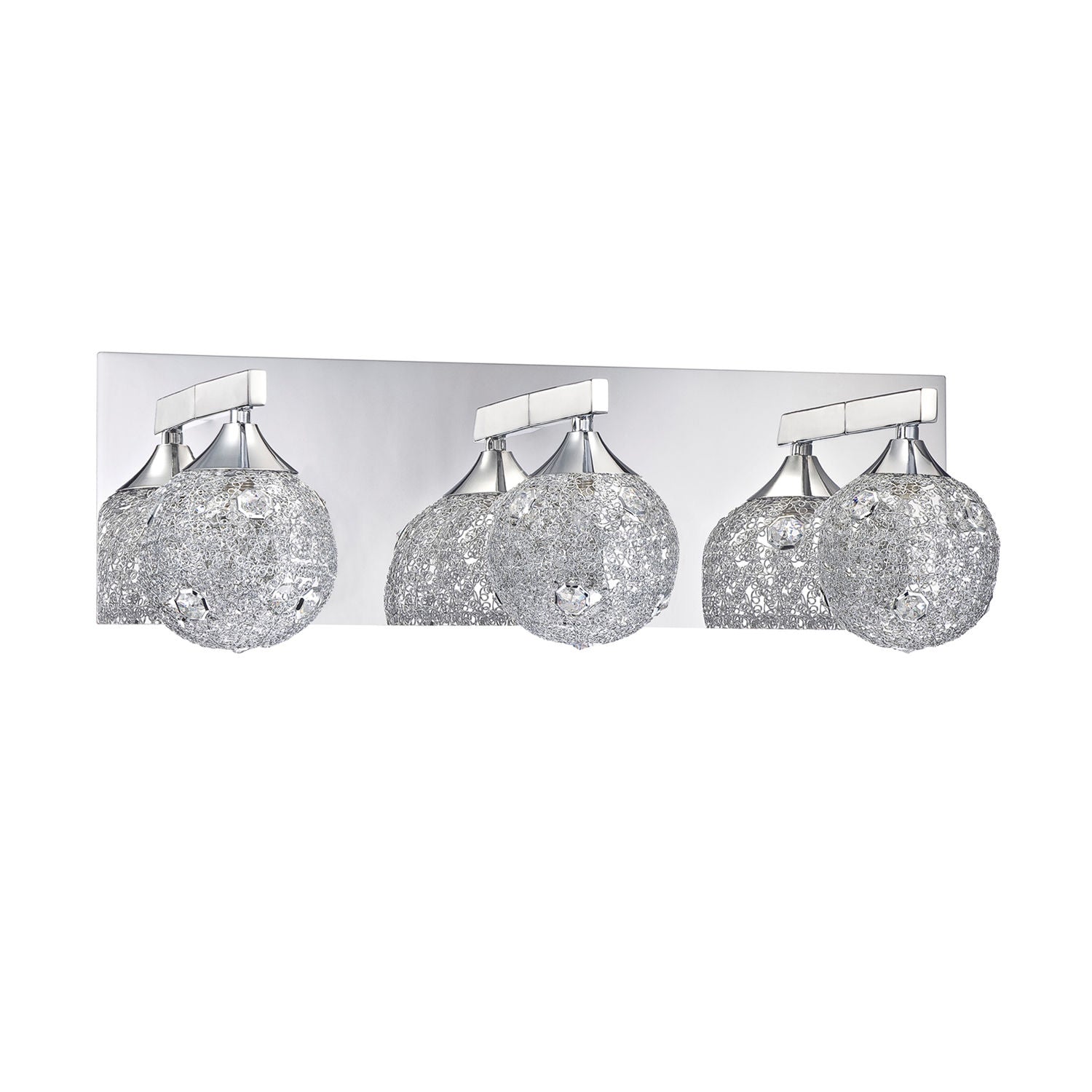 SOLARO Bathroom sconce Chrome, Crystal - VF4000-3L-CH | KENDAL