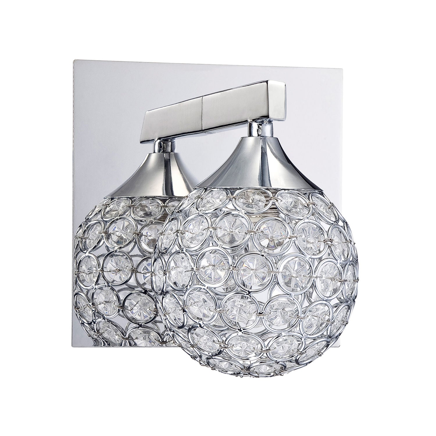 CRYS Bathroom sconce Chrome, Crystal - VF4200-1L-CH | KENDAL