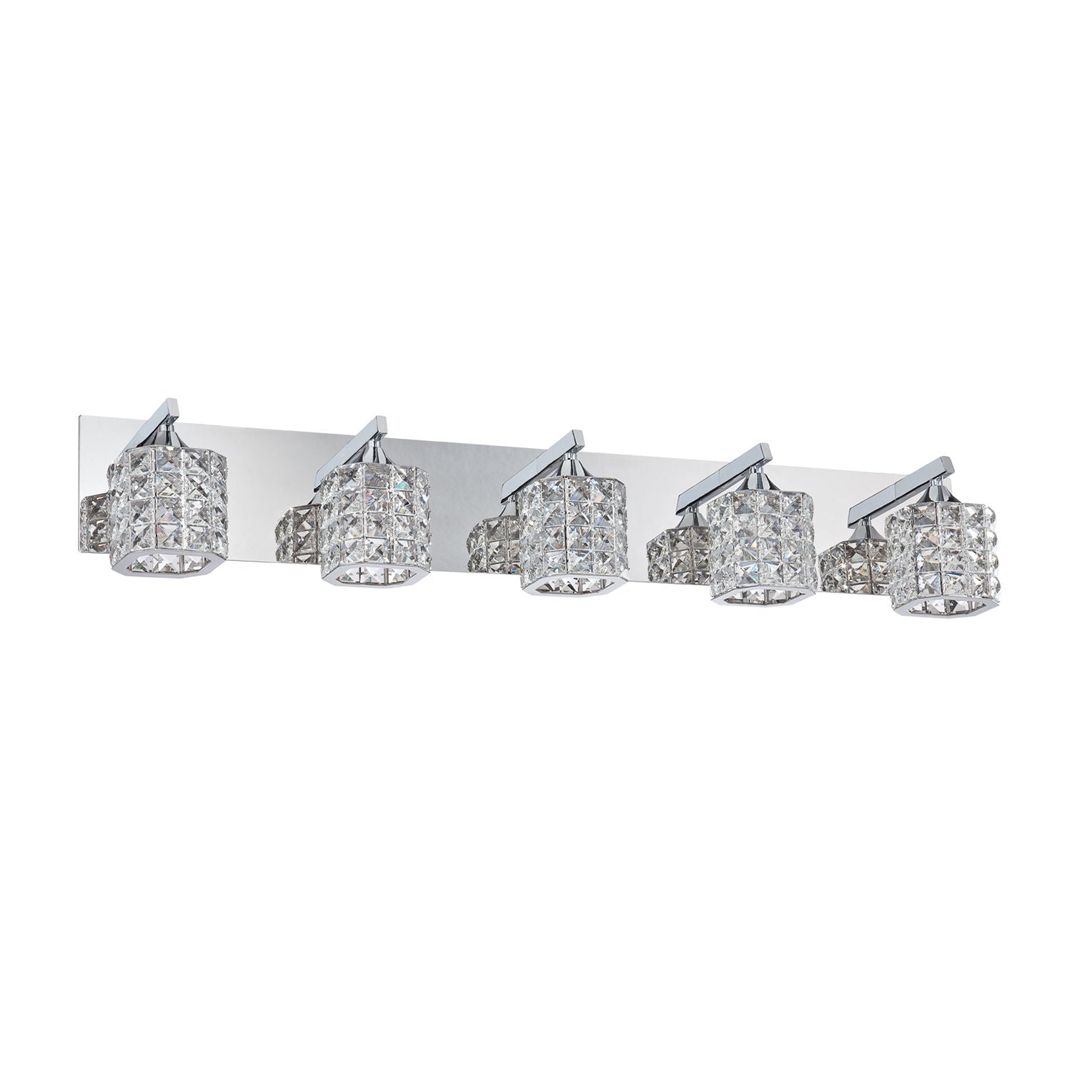 SHIMERA Bathroom sconce Chrome, Crystal - VF7200-5L-CH | KENDAL