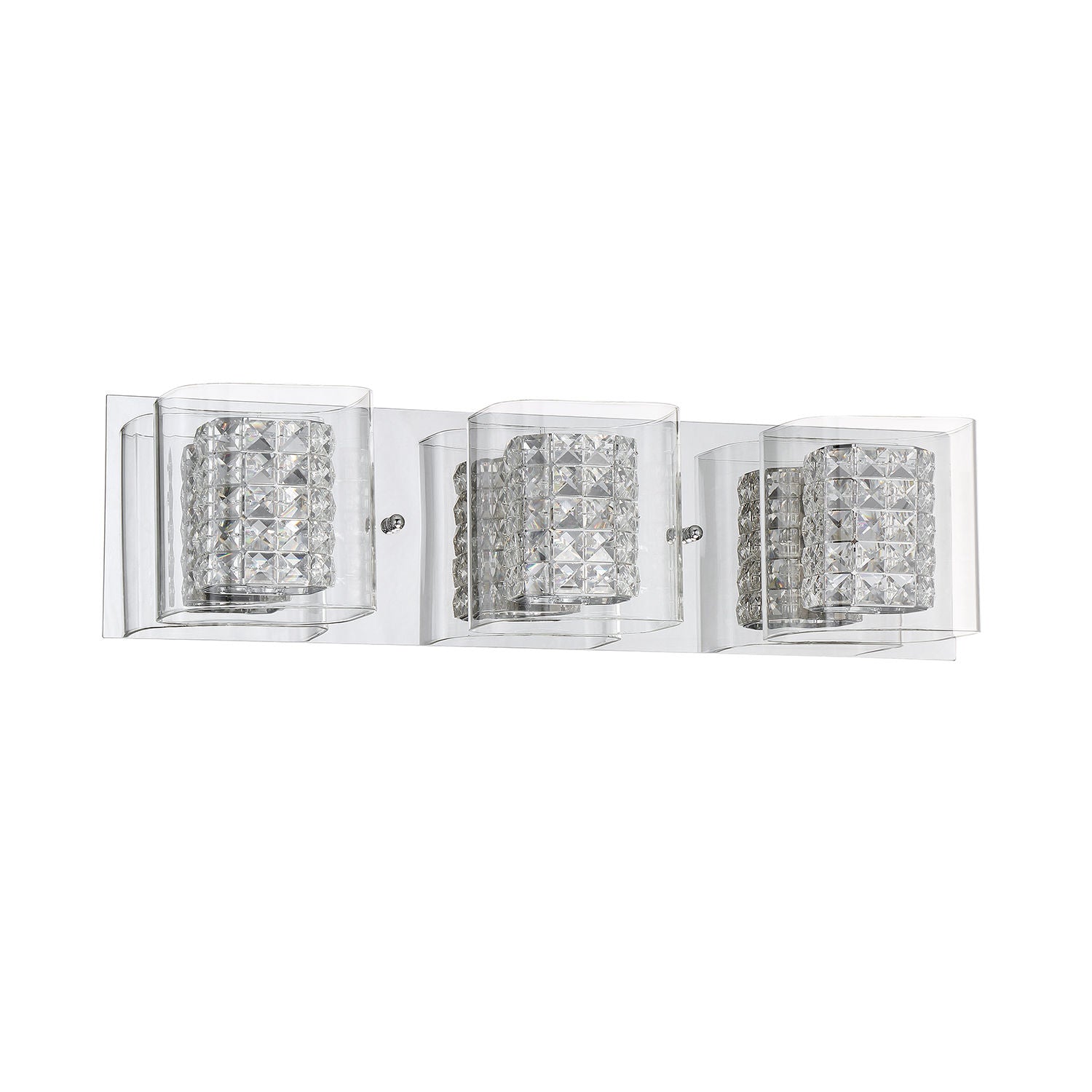 CRYSTORAMA Bathroom sconce Chrome, Crystal - VF7400-3L-CH | KENDAL