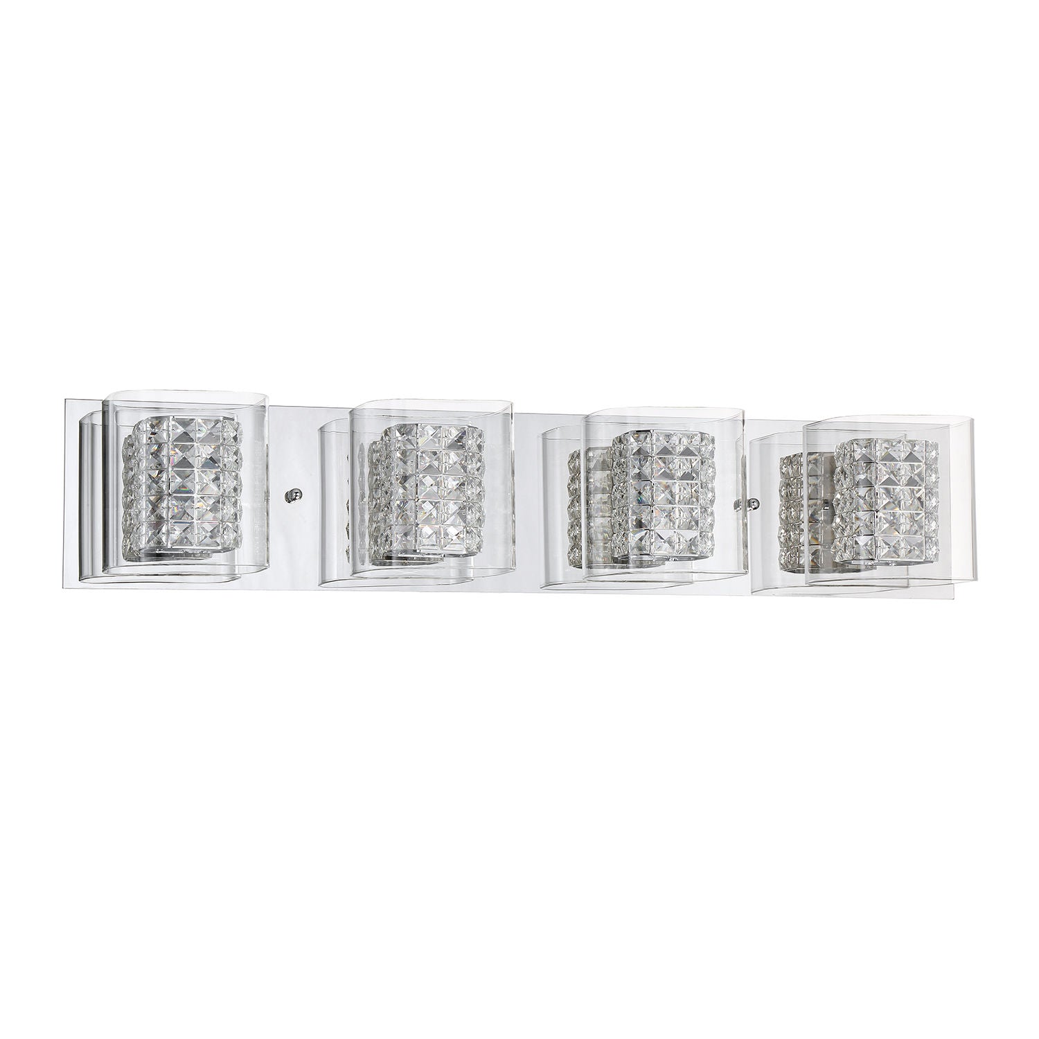 CRYSTORAMA Bathroom sconce Chrome, Crystal - VF7400-4L-CH | KENDAL
