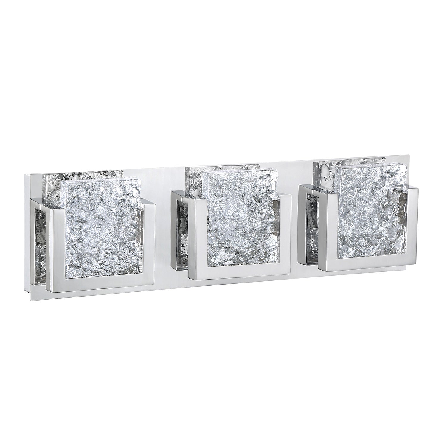 ICE-LAVA Bathroom sconce Chrome, Crystal INTEGRATED LED - VF9200-3L-CH | KENDAL