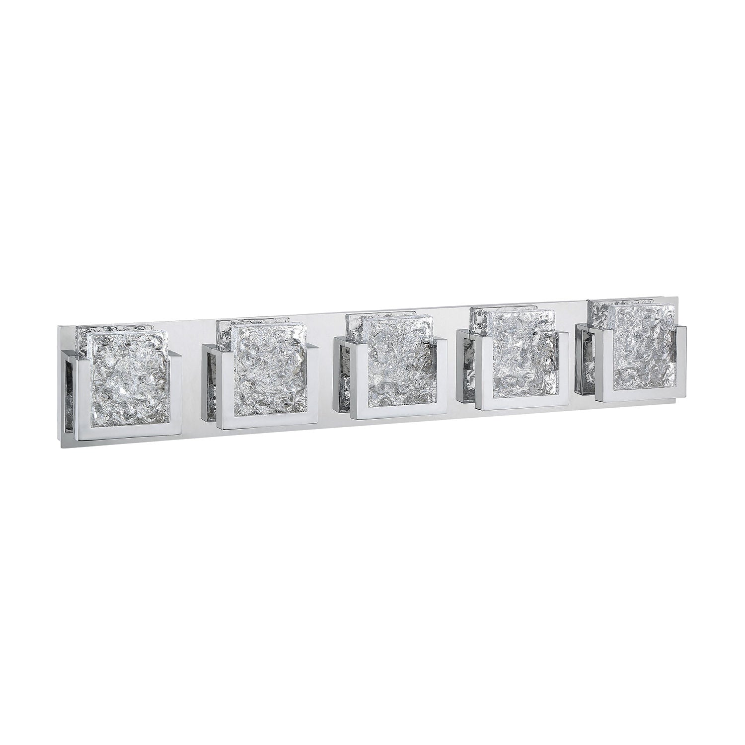 ICE-LAVA Bathroom sconce Chrome, Crystal INTEGRATED LED - VF9200-5L-CH | KENDAL