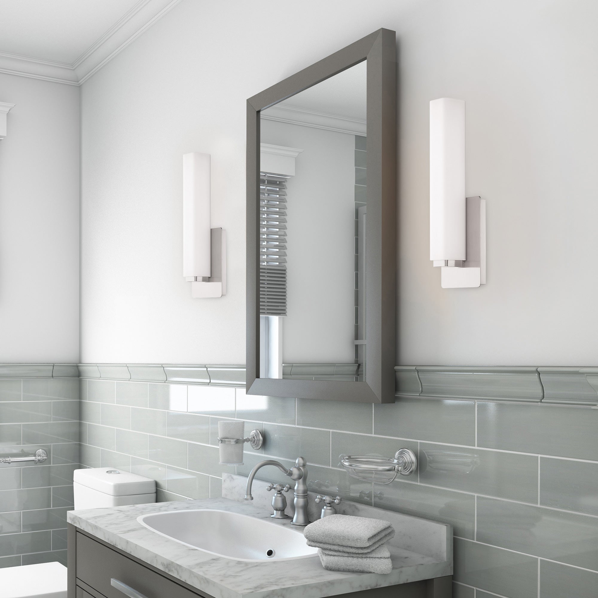 VOGUE Murale Nickel DEL INTÉGRÉ - WS-3115-BN | MODERN-FORMS