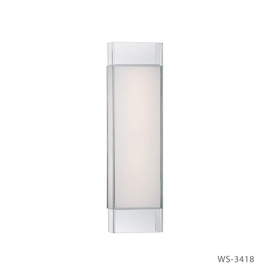 CLOUD Bathroom sconce Chrome INTEGRATED LED - WS-3418-CH | MODERN FORMS