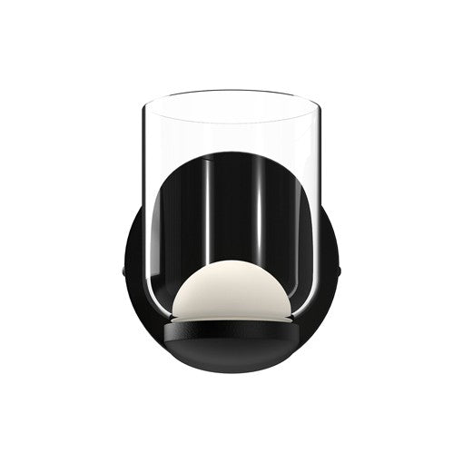 CEDAR Wall sconce Black INTEGRATED LED - WS52505-BK/CL | KUZCO