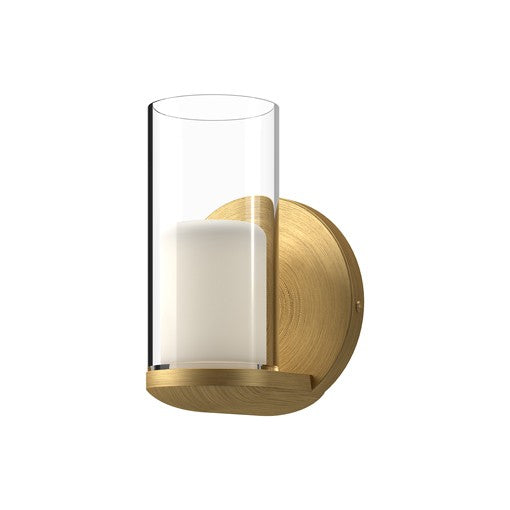 BIRCH Wall sconce Gold INTEGRATED LED - WS53505-BG/CL | KUZCO