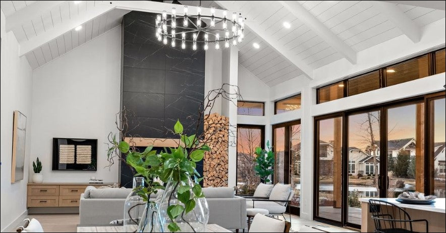 REVOLVE Chandelier Nickel - CH309042PNCG | ALORA