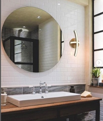 PERIGEE-AC-LED Murale salle de bain Or DEL INTÉGRÉ - DVP46522BR | DVI