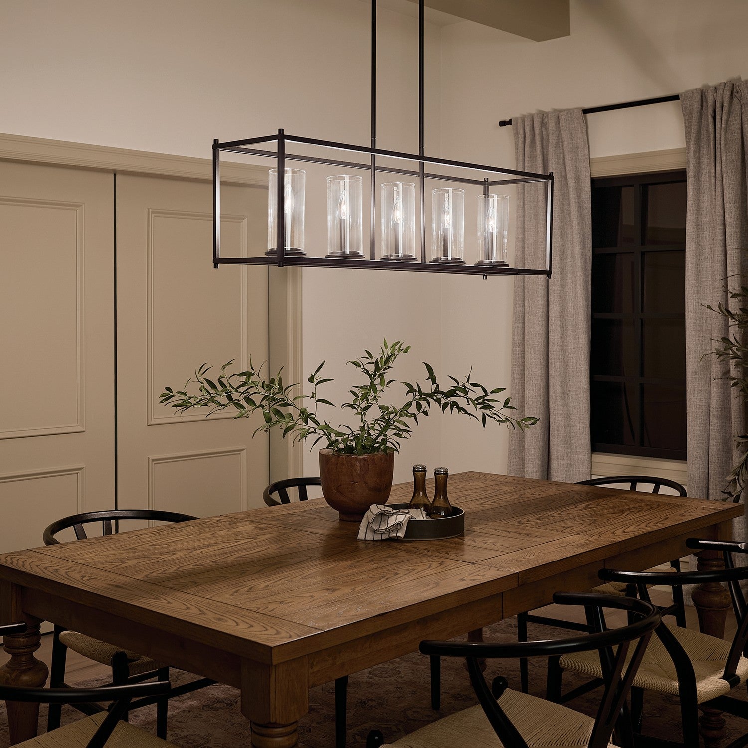Lustre linéaire 5 lumières | Crosby