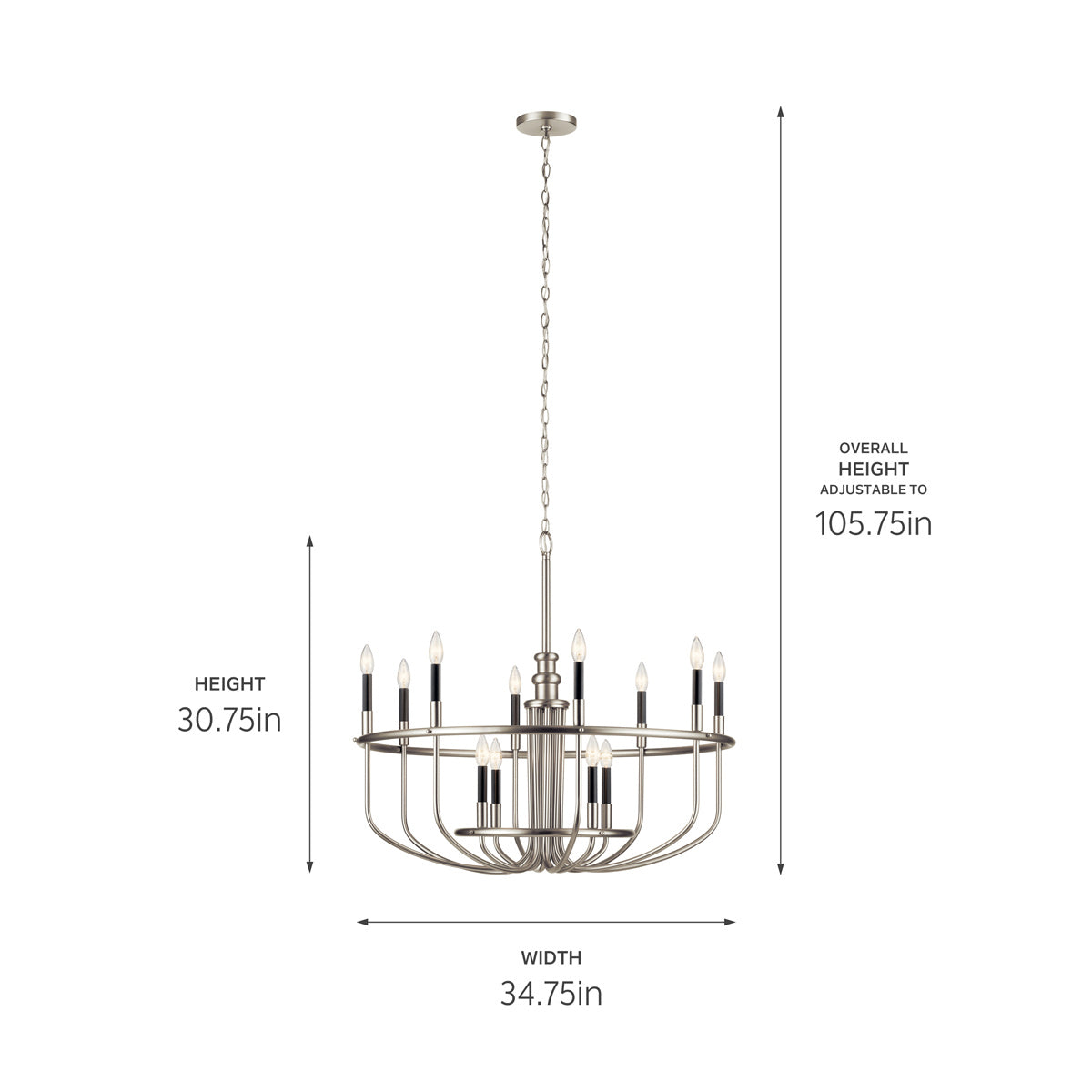 Lustre 12 lumières | Capitol Hill