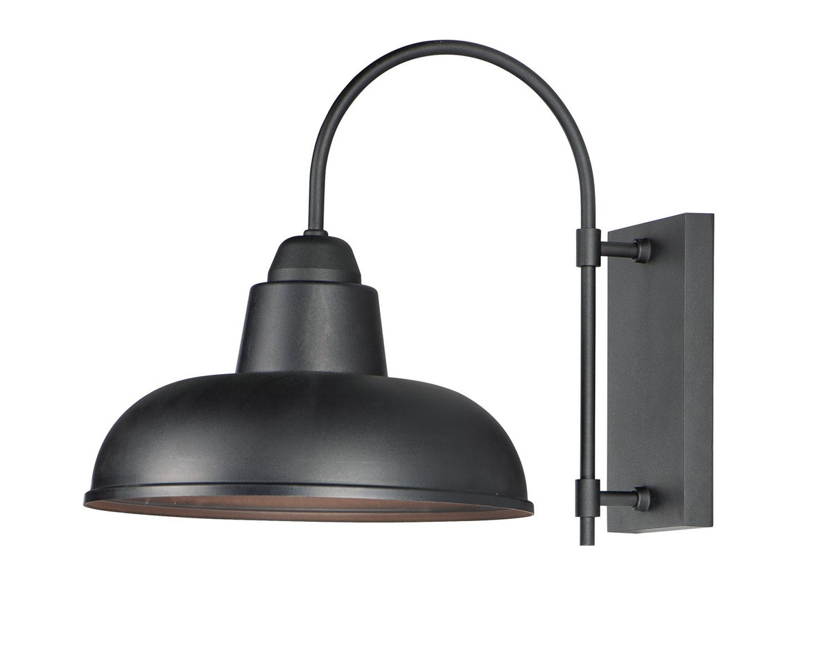 Maxim - Lanterne murale extérieure 1 lumière | Industrial - 10118BK