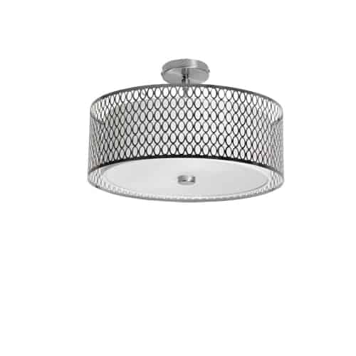 Plafonnier Chrome satiné | KORDAN
