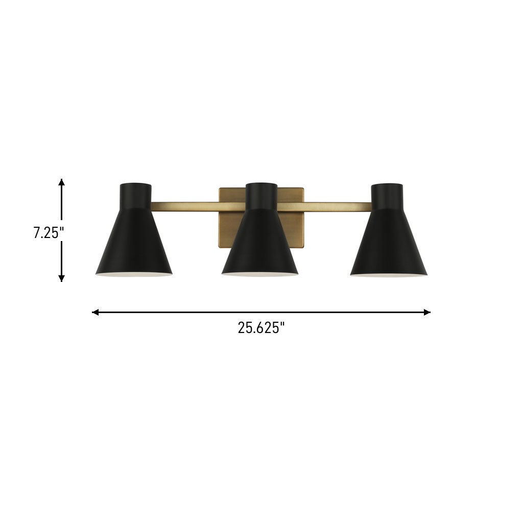 Applique de salle de bain 3 lumières | Towner