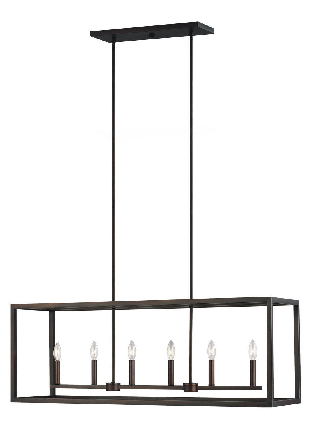 Suspension d'îlot 6 lumières | Moffet Street