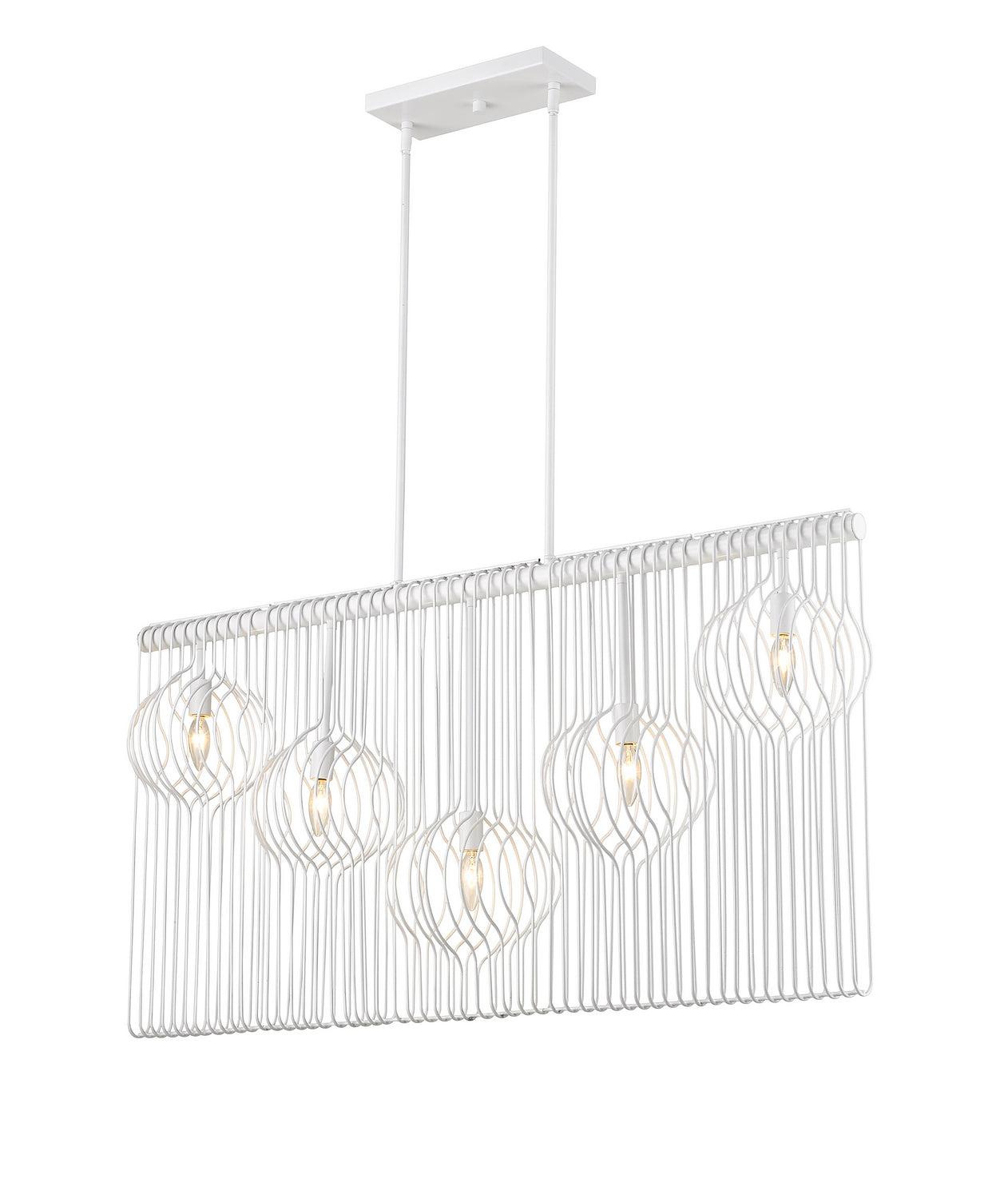 Lustre linéaire 5 lumières | Contour
