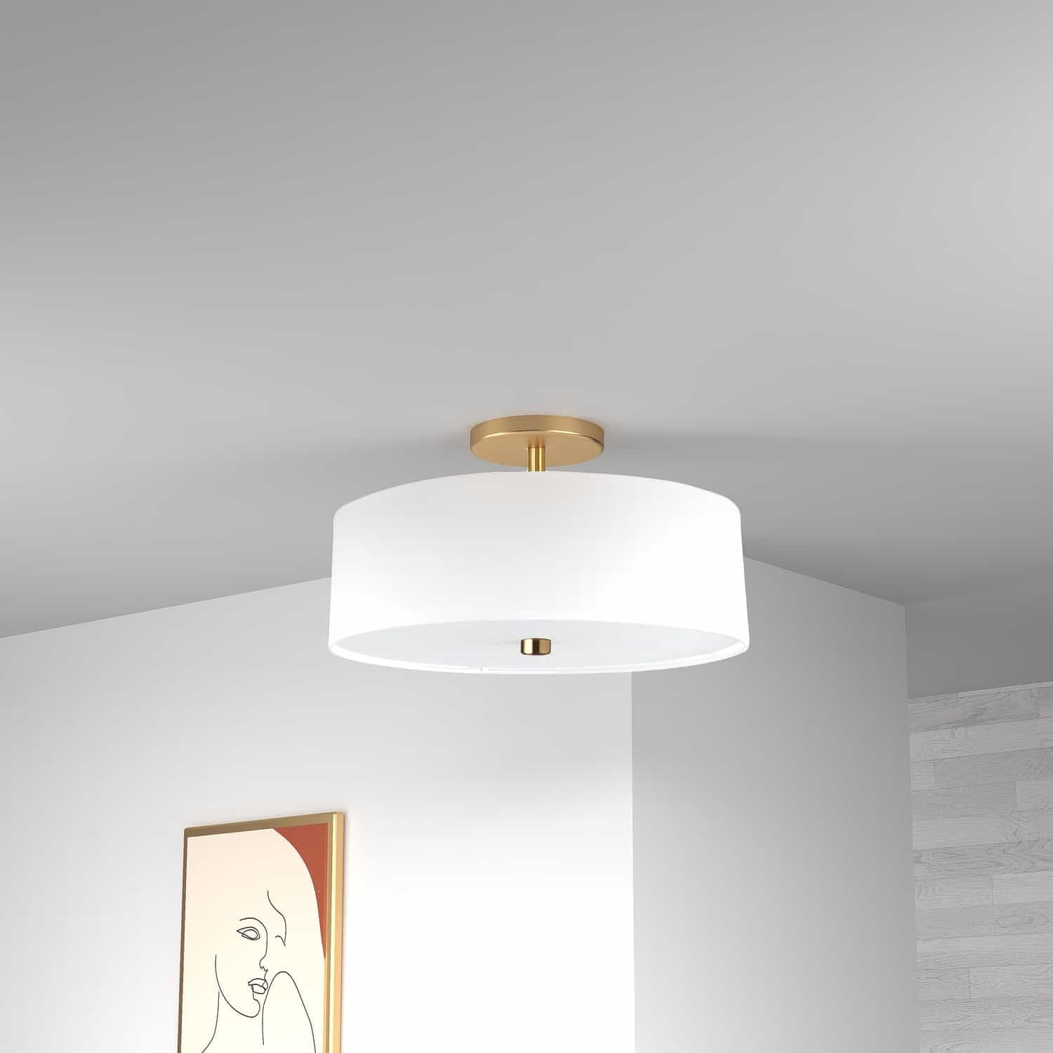 Semi-plafonnier 3 lumières | Everly