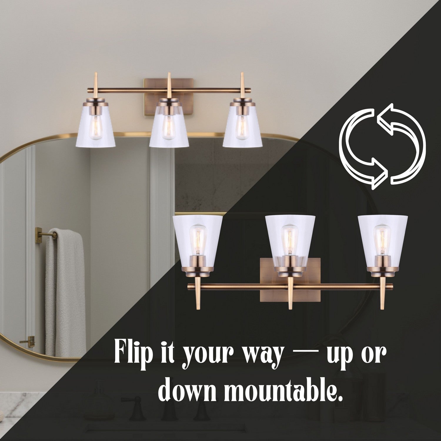 Applique de vanité 3 lumières | Perla